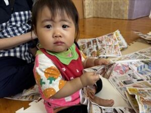 ビリビリ、くしゃくしゃ♪（鳥組）